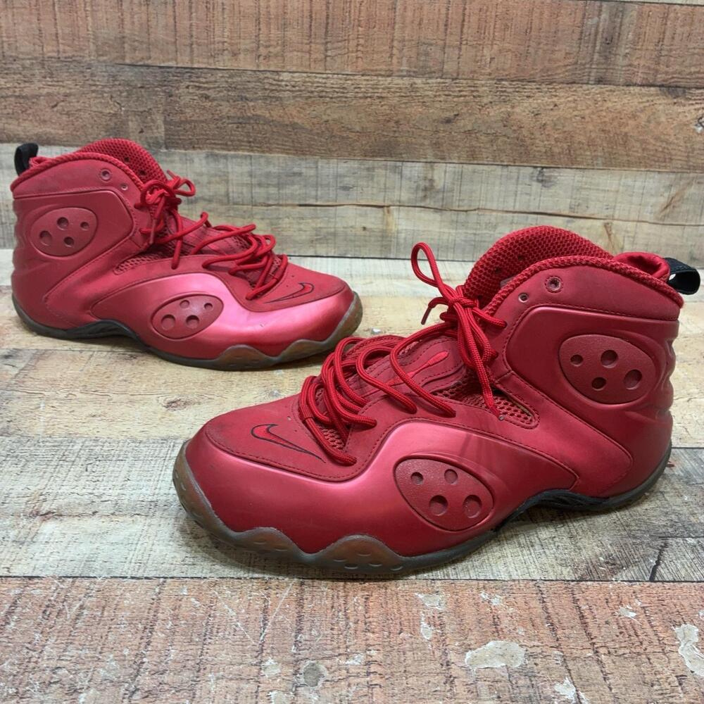 Nike Zoom Rookie Shoes Mens Size 11 45 Red High Basketball Sneaker 472688-601